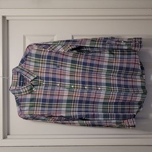 Ralph Lauren Plaid Oxford Long Sleeve Shirts